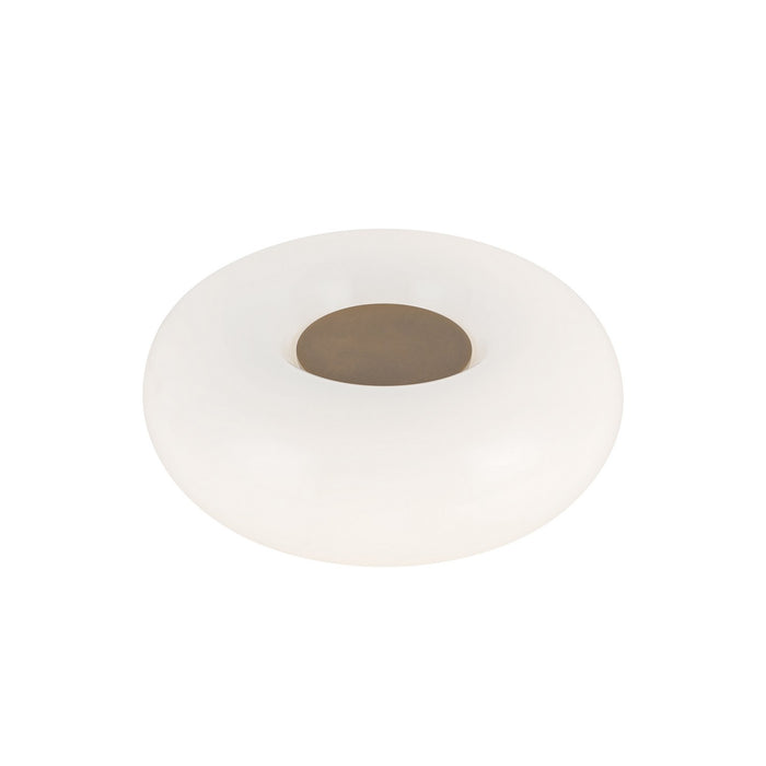 Kuzco Lighting TL12409-VB/OP LED Table Lamp, Vintage Brass/Opal Glass