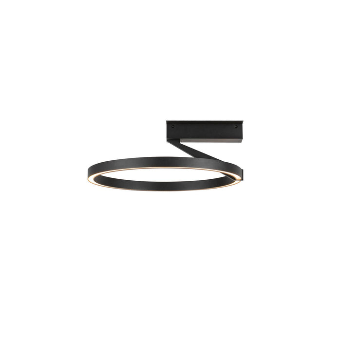 Kuzco Lighting SF27716-BK-3WCCT-UNV LED Semi-Flush Mount, Black