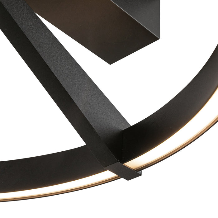 Kuzco Lighting SF27716-BK-3WCCT-UNV LED Semi-Flush Mount, Black