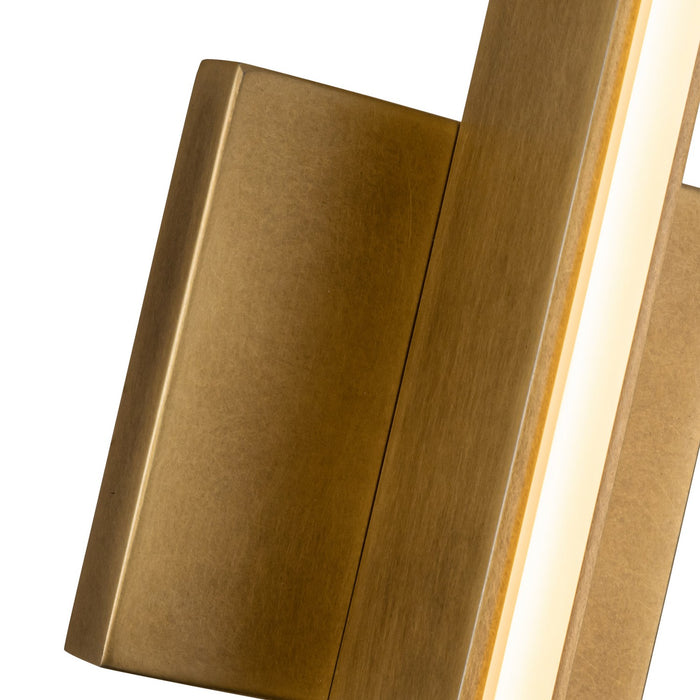 Kuzco Lighting VL64225-VB LED Vanity Light, Vintage Brass