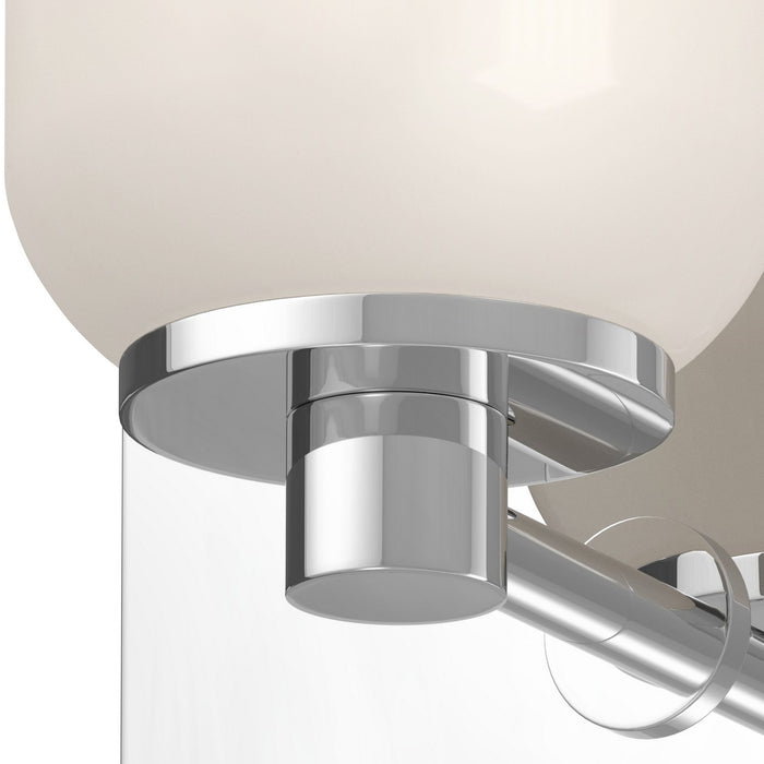 Kuzco Lighting WS57704-CH/GO One Light Wall Sconce, Chrome/Glossy Opal Glass