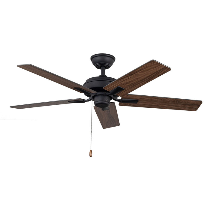Kuzco Lighting CF78752-MB-NLP 52" Ceiling Fan, Matte Black