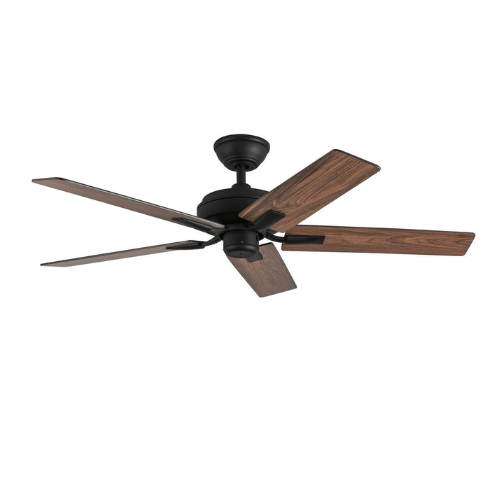 Kuzco Lighting CF78752-MB-NLW 52" Ceiling Fan, Matte Black