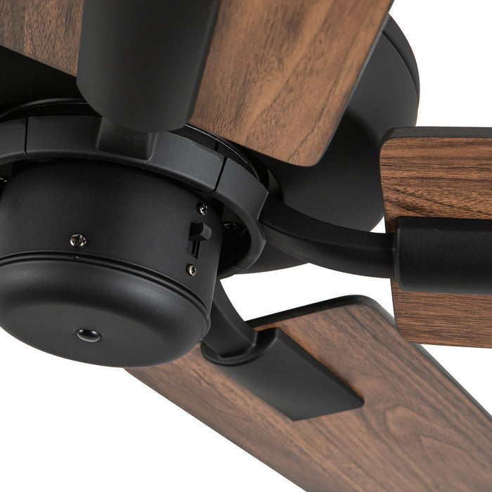 Kuzco Lighting CF78752-MB-NLW 52" Ceiling Fan, Matte Black