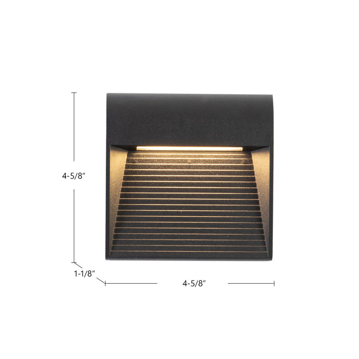 Kuzco Lighting EW27905-BK LED Exterior Wall Sconce, Black