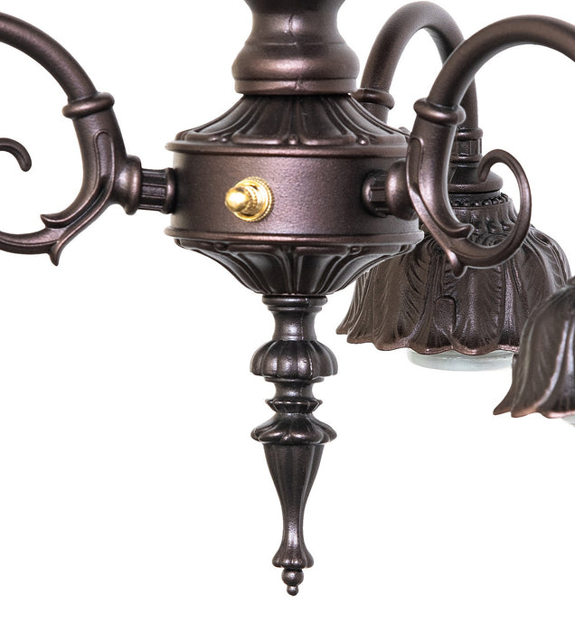 Meyda Tiffany 11617 Three Light Chandelier Hardware, Mahogany Bronze