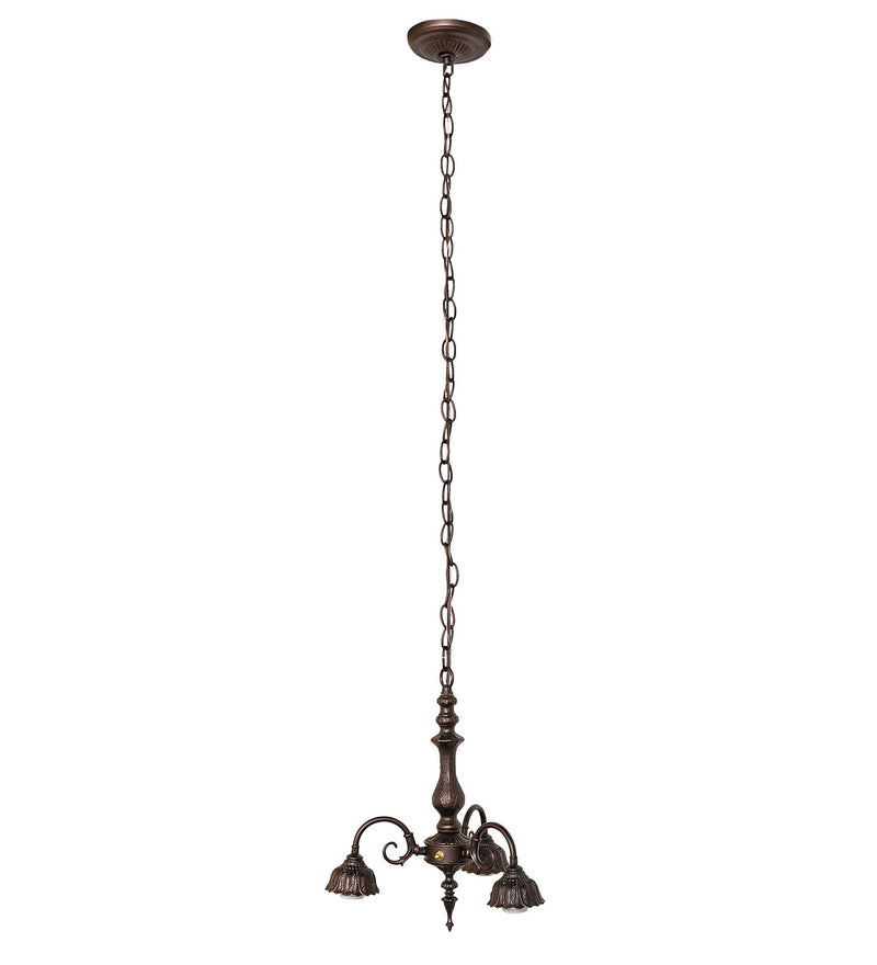 Meyda Tiffany 11617 Three Light Chandelier Hardware, Mahogany Bronze