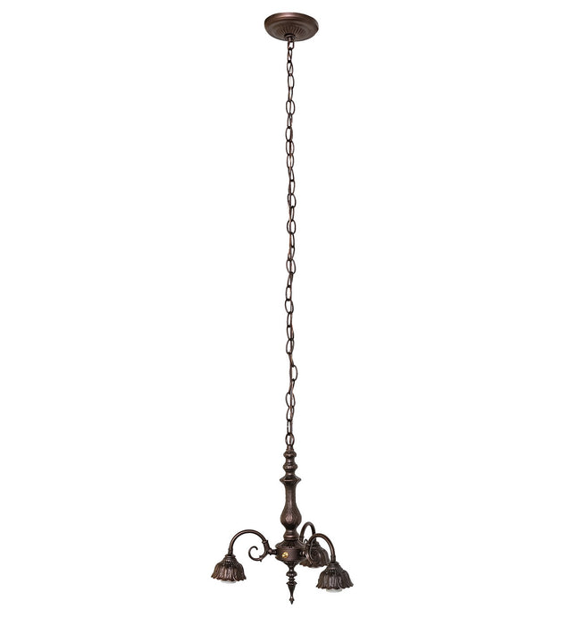 Meyda Tiffany 11617 Three Light Chandelier Hardware, Mahogany Bronze