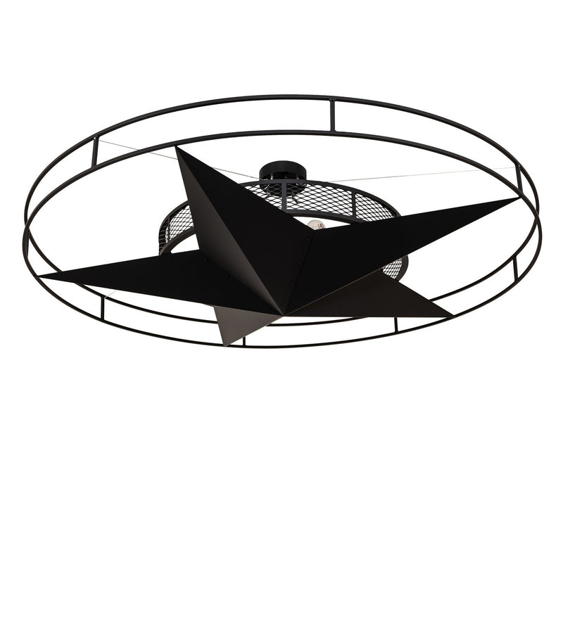 Meyda Tiffany 249900 Six Light Semi-Flushmount, Solar Black