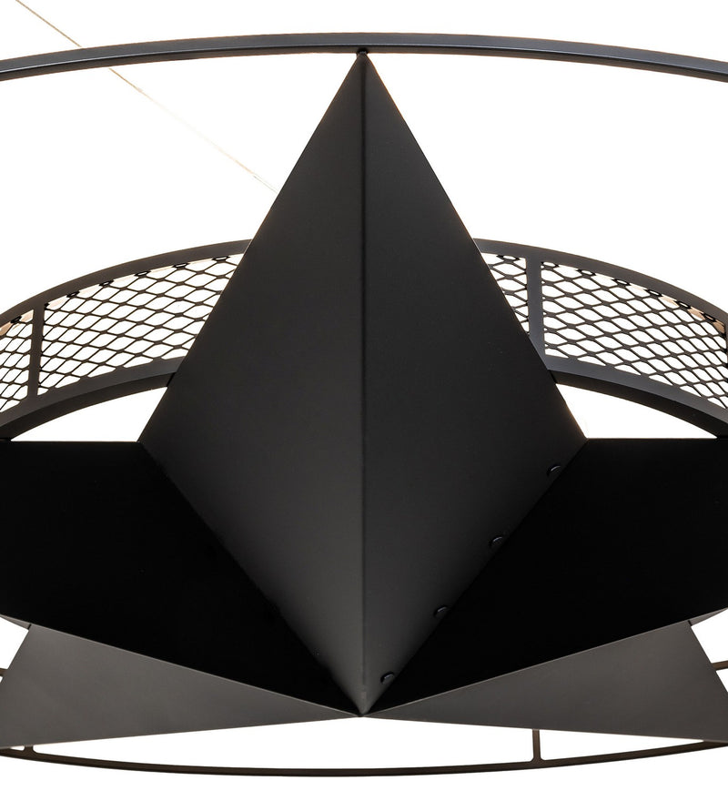 Meyda Tiffany 249900 Six Light Semi-Flushmount, Solar Black