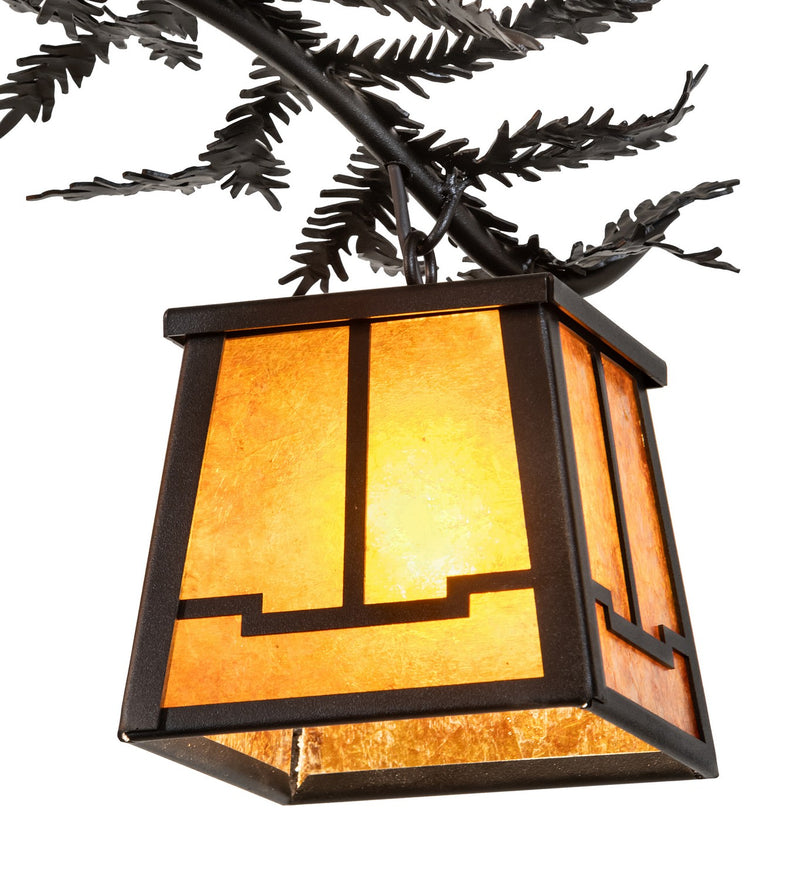 Meyda Tiffany 270103 Four Light Chandelier, Textured Black