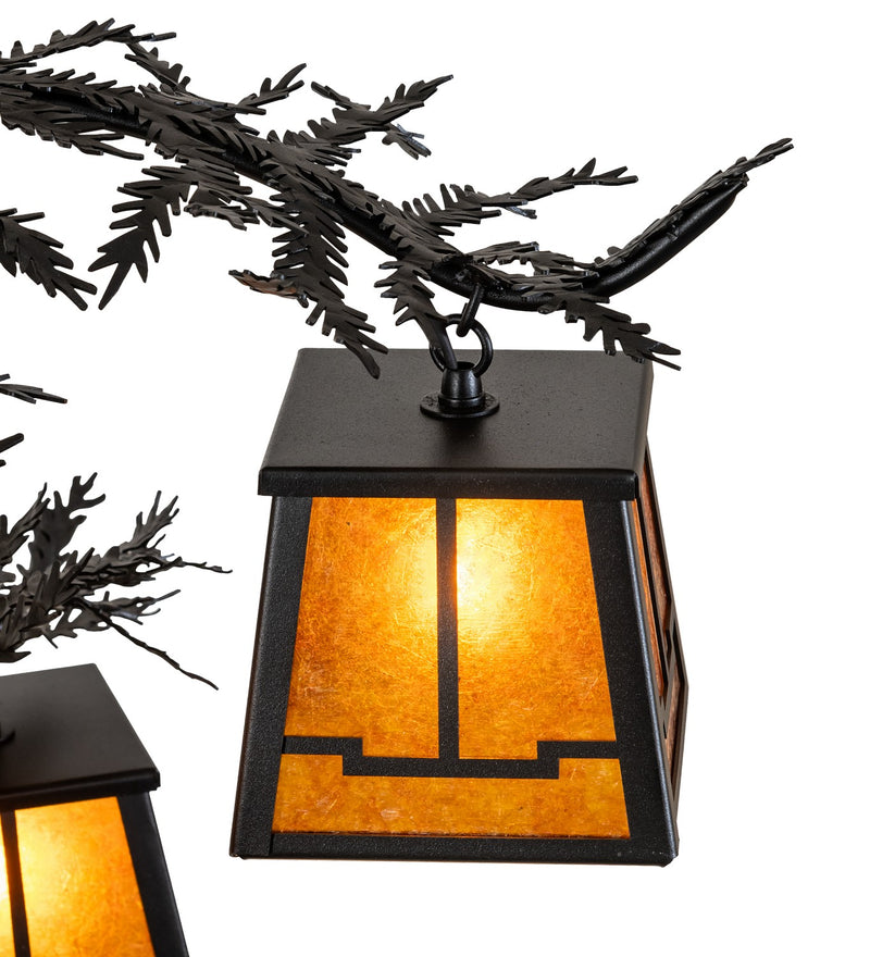 Meyda Tiffany 270103 Four Light Chandelier, Textured Black