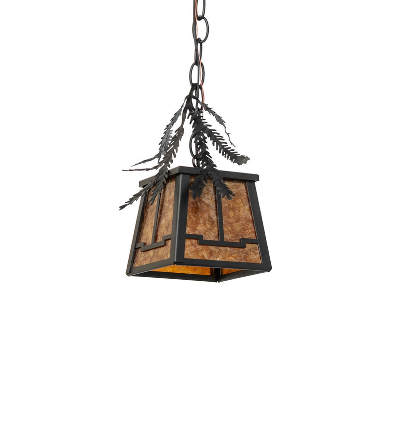 Meyda Tiffany 270182 One Light Mini Pendant, Textured Black