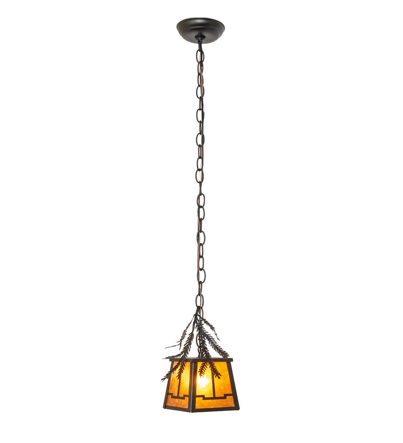 Meyda Tiffany 270182 One Light Mini Pendant, Textured Black