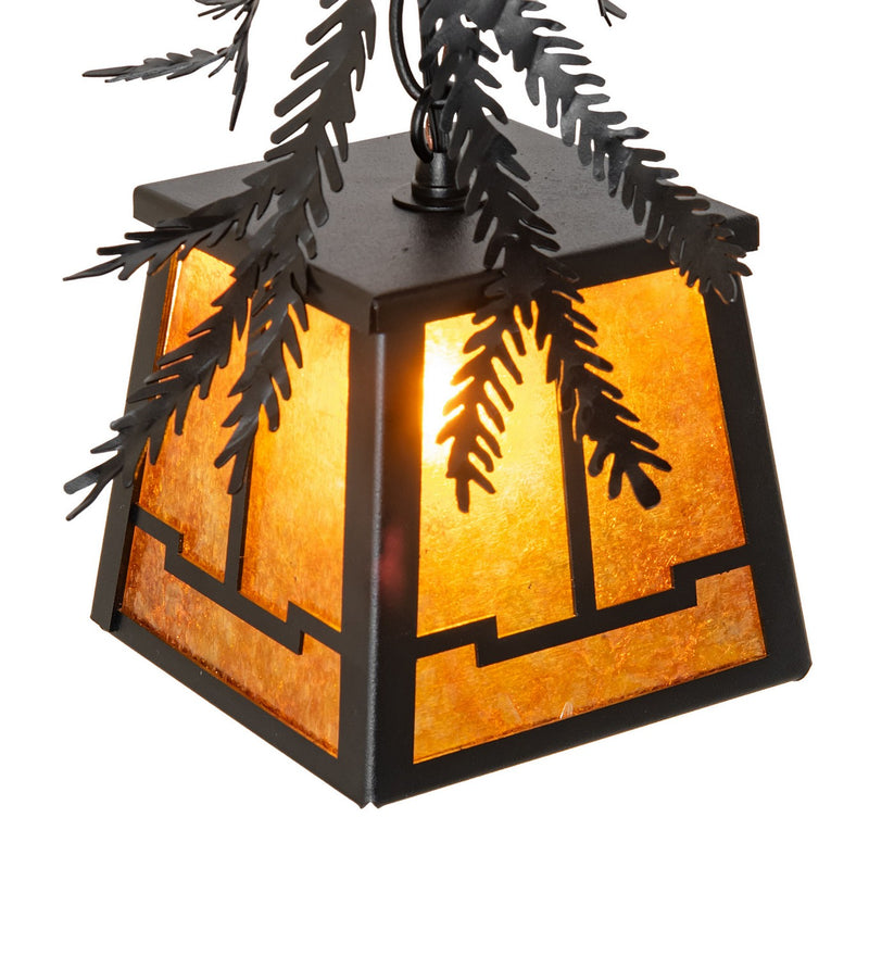 Meyda Tiffany 270182 One Light Mini Pendant, Textured Black
