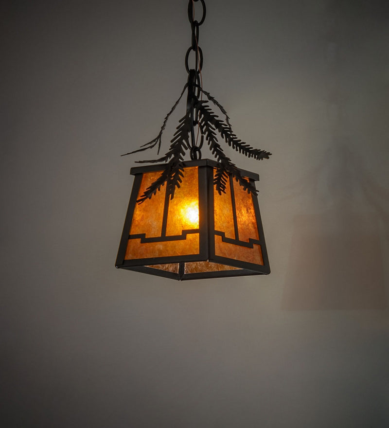 Meyda Tiffany 270182 One Light Mini Pendant, Textured Black