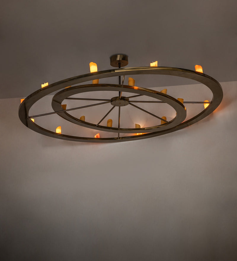 Meyda Tiffany 271153 LED Chandelier, Brass
