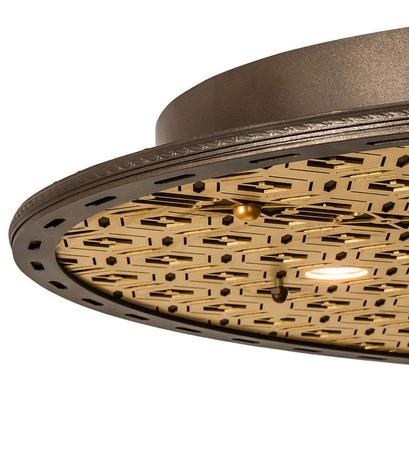 Meyda Tiffany 271331 Eight Light Ceiling Medallion, Tyler Bronze/Goldtastic