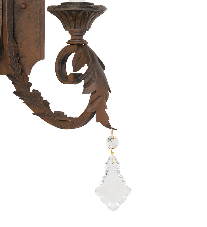 Meyda Tiffany 272441 Two Light Wall Sconce, Distressed Chestnut