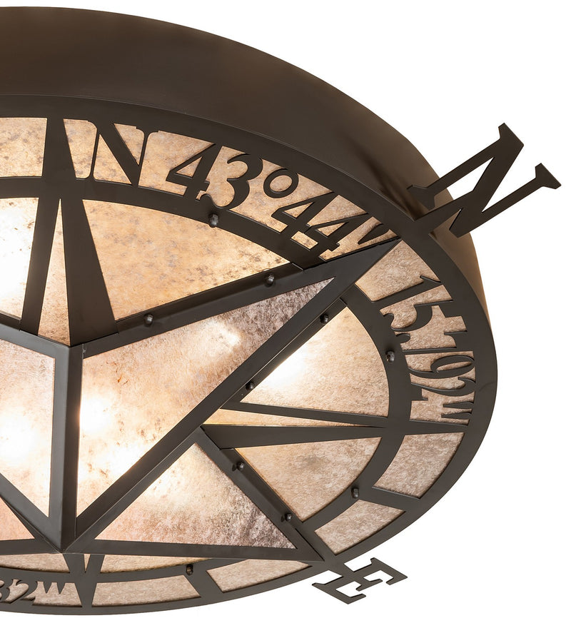 Meyda Tiffany 272507 Eight Light Ceiling Medallion, Oil Rubbed Bronze