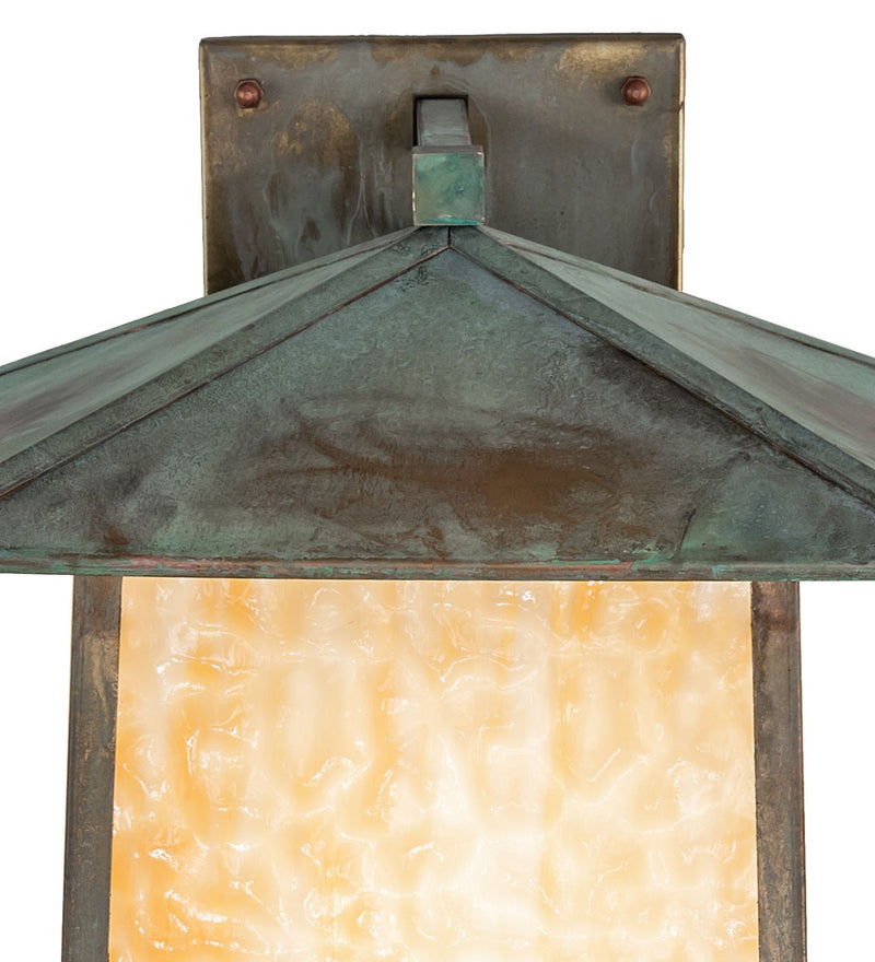 Meyda Tiffany 272950 One Light Wall Sconce, Verdigris