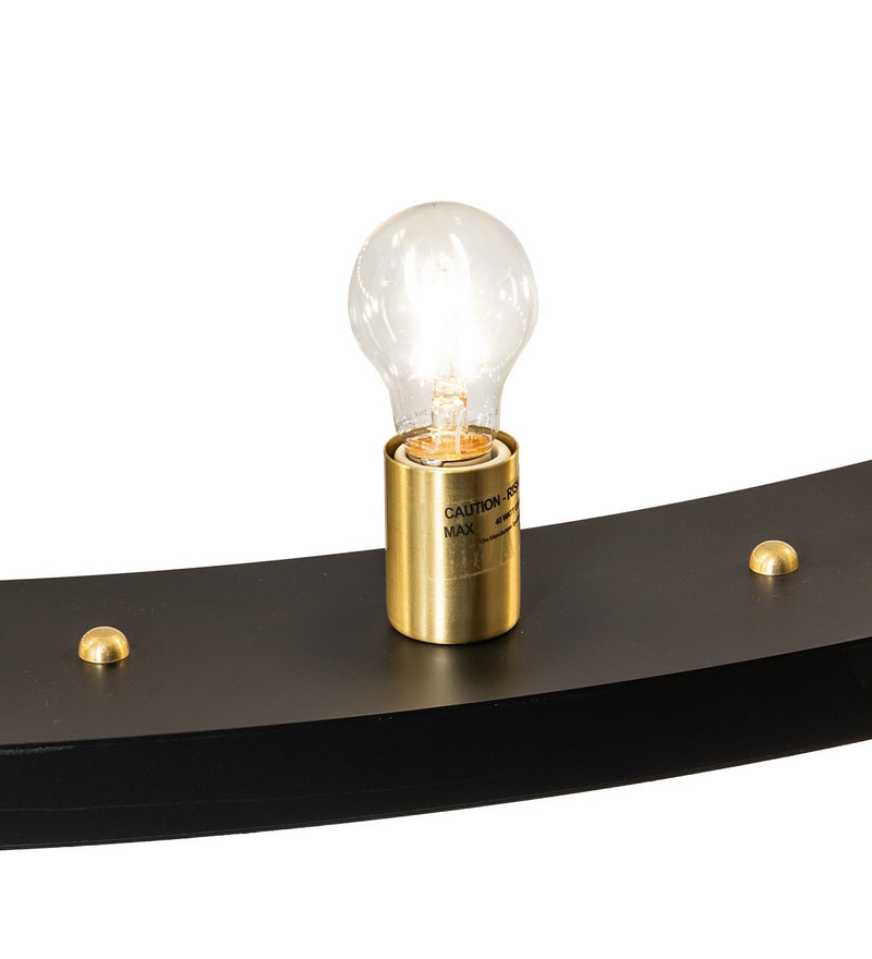 Meyda Tiffany 273394 20 Light Chandelier, Solar Black W/Brushed Brass
