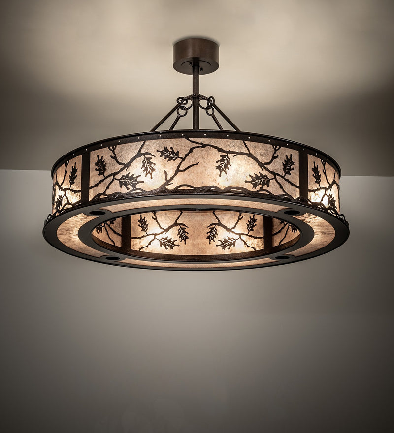 Meyda Tiffany 273593 12 Light Pendant, Copper Vein