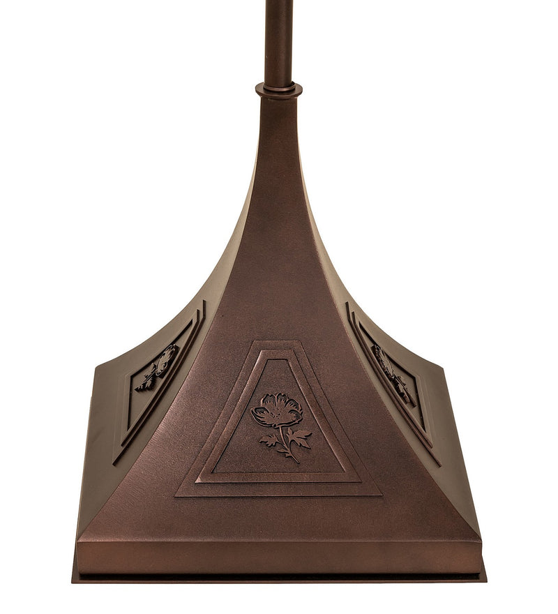 Meyda Tiffany 273776 Three Light Floor Base, Mahogany Bronze