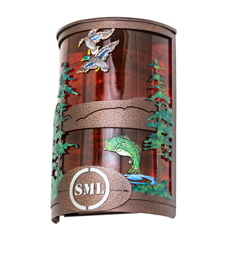 Meyda Tiffany 273934 Two Light Wall Sconce, New Copper Vein
