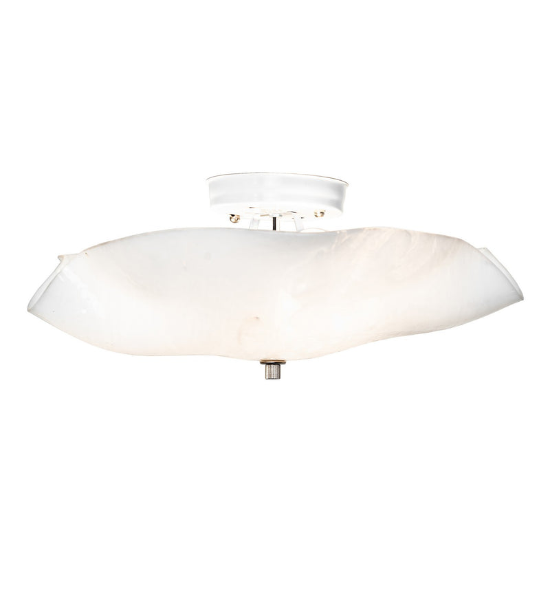 Meyda Tiffany 274424 Three Light Flushmount, White