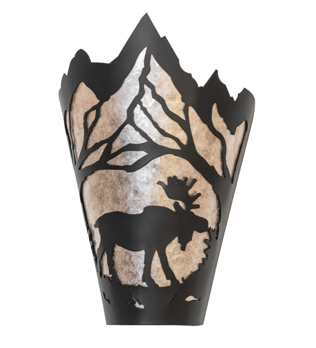 Meyda Tiffany 276375 One Light Wall Sconce, Solar Black