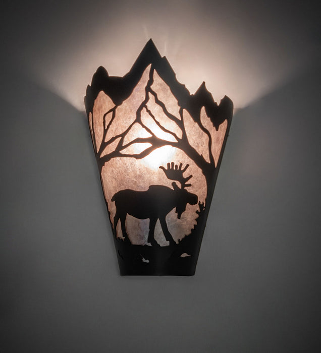 Meyda Tiffany 276375 One Light Wall Sconce, Solar Black