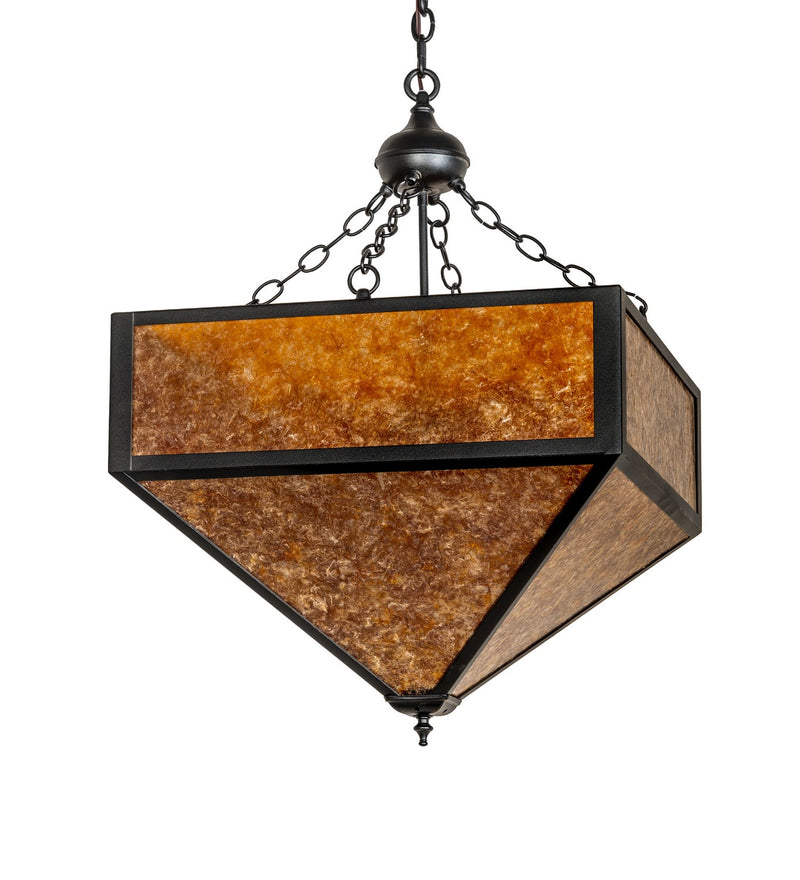 Meyda Tiffany 277277 Four Light Pendant, Textured Black