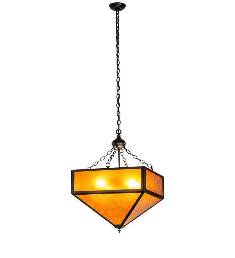 Meyda Tiffany 277277 Four Light Pendant, Textured Black