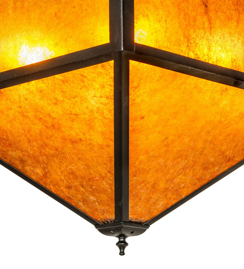 Meyda Tiffany 277277 Four Light Pendant, Textured Black