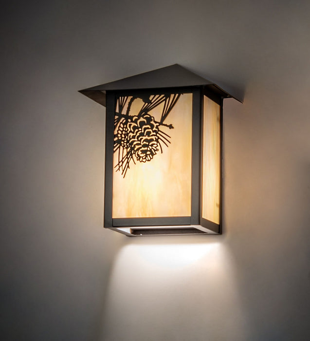 Meyda Tiffany 95424 LED Wall Sconce, Craftsman Brown