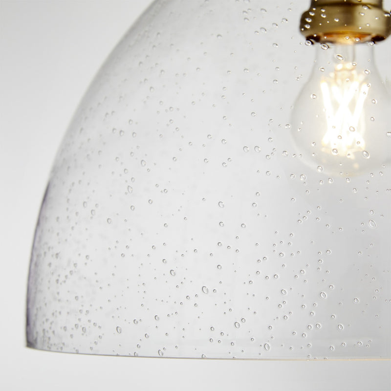 Quorum 8832-80 One Light Pendant, Aged Brass