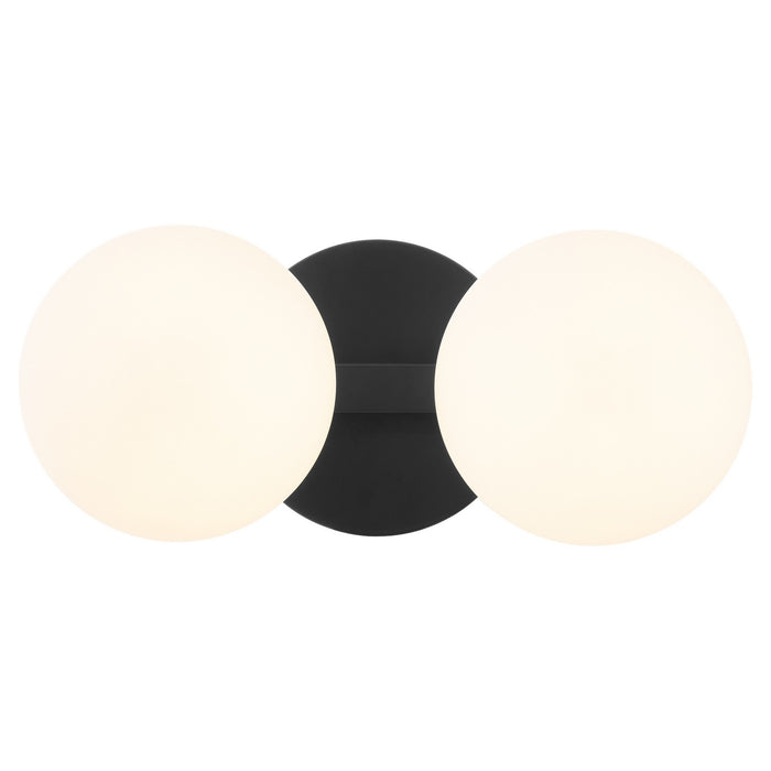 Quorum 539-2-59 Two Light Vanity, Matte Black