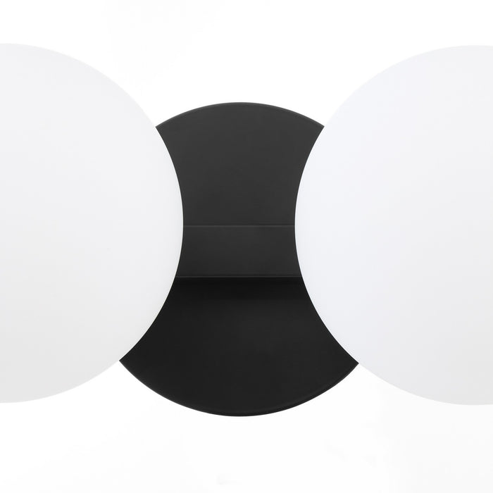 Quorum 539-2-59 Two Light Vanity, Matte Black
