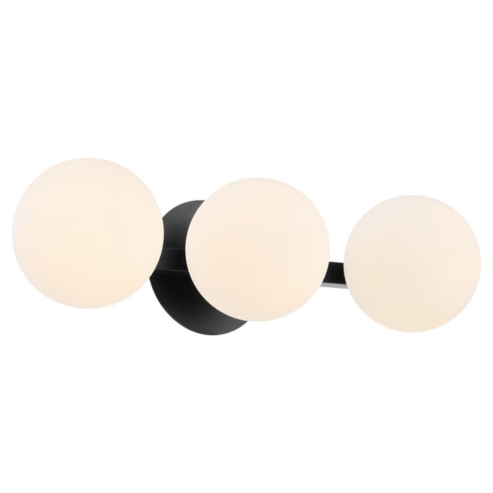 Quorum 539-3-59 Three Light Vanity, Matte Black