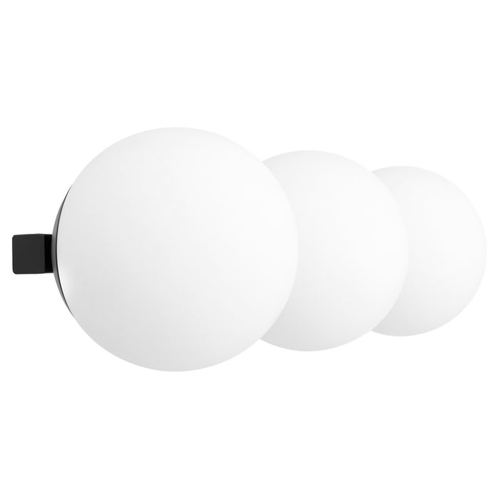 Quorum 539-3-59 Three Light Vanity, Matte Black