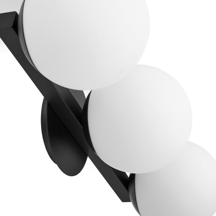 Quorum 539-3-59 Three Light Vanity, Matte Black