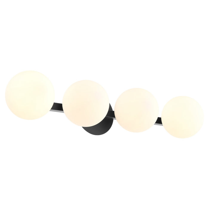 Quorum 539-4-59 Four Light Vanity, Matte Black