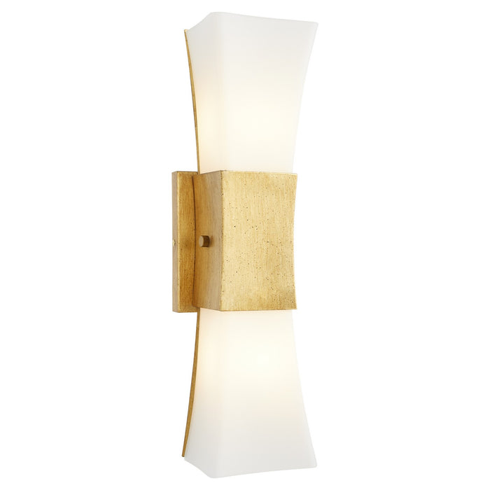Quorum 561-2-74 Two Light Wall Sconce, Gold Leaf