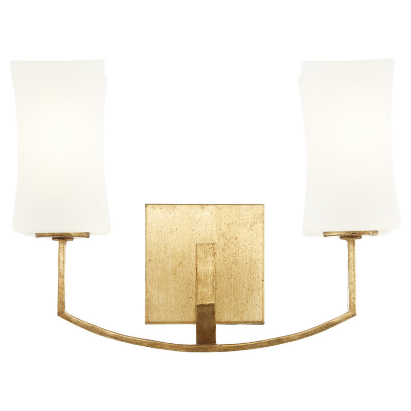 Quorum 581-2-74 Two Light Wall Mount, Gold Leaf