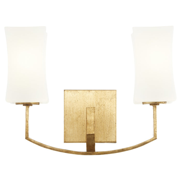 Quorum 581-2-74 Two Light Wall Mount, Gold Leaf