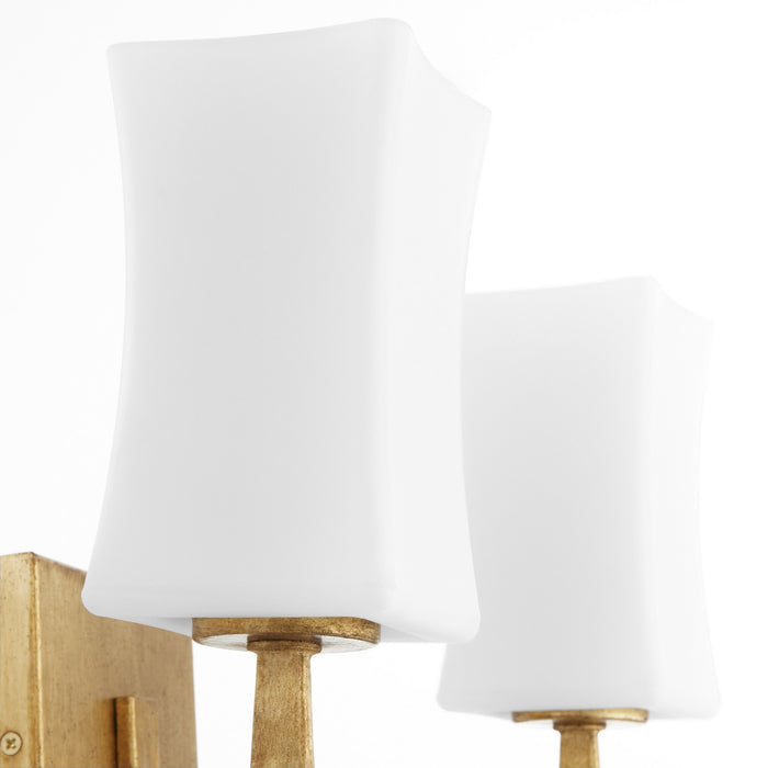 Quorum 581-2-74 Two Light Wall Mount, Gold Leaf