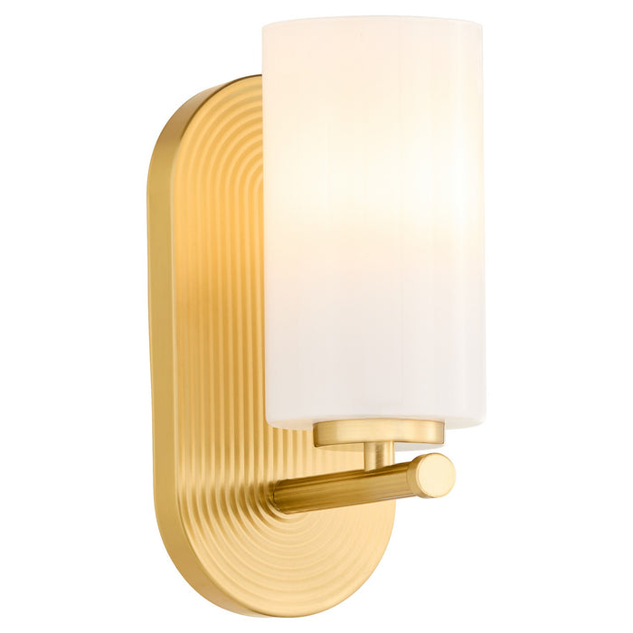 Quorum 5228-1-80 One Light Wall Mount, Aged Brass