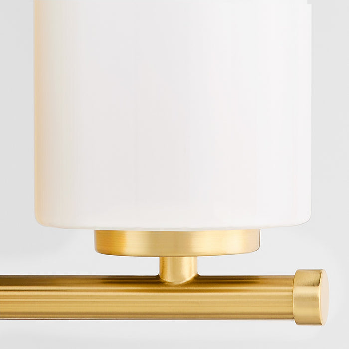 Quorum 5228-1-80 One Light Wall Mount, Aged Brass