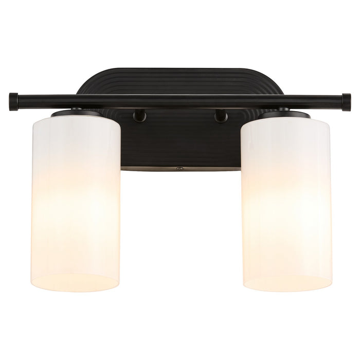 Quorum 5228-2-59 Two Light Vanity, Matte Black